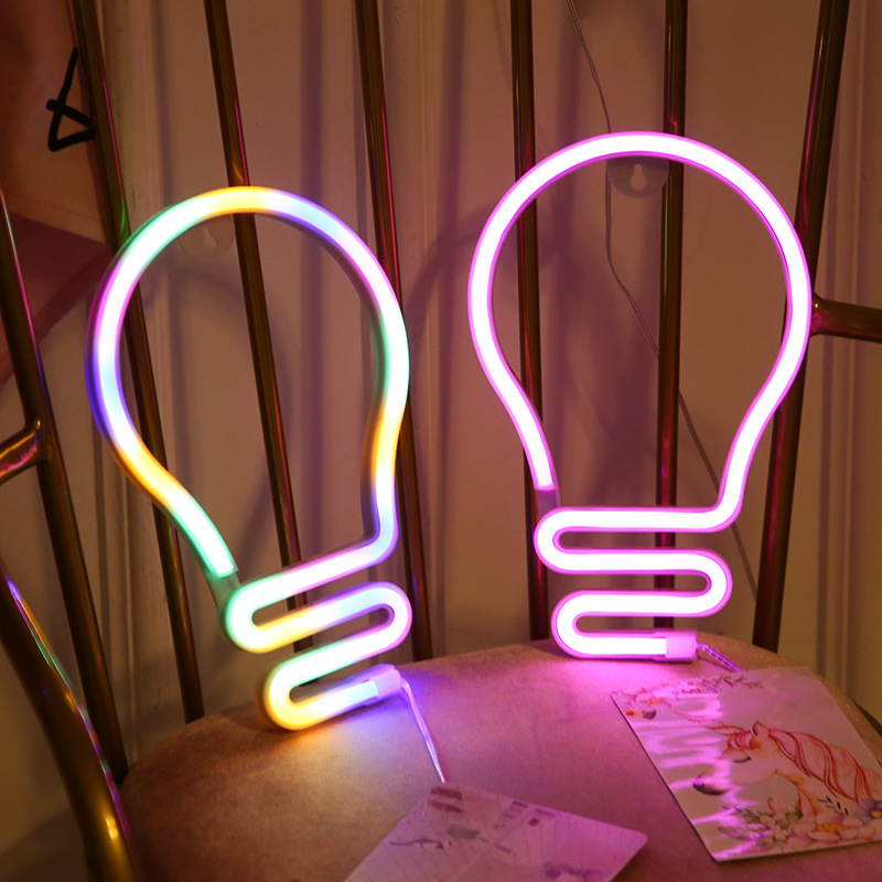 led小闪灯彩灯串灯灯logo霓虹灯设计广告星星灯酒吧户外装饰