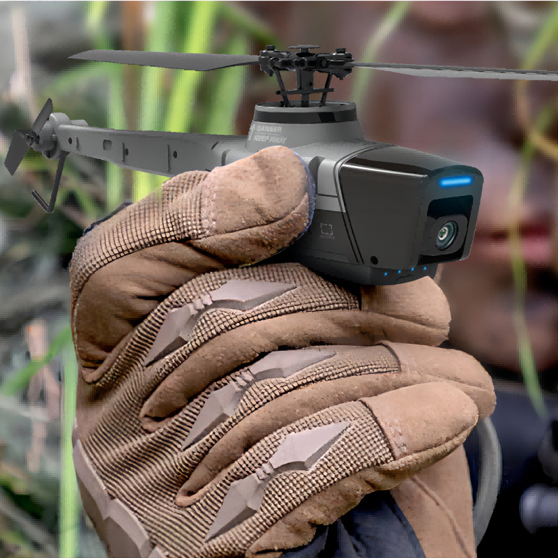 跨境c128四通单桨无副翼直升机迷你黑蜂单桨航拍无人机遥控小飞机