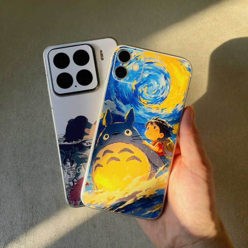 批发动漫卡通手机背膜切膜机专用彩绘浮雕背贴适用苹果华为小米