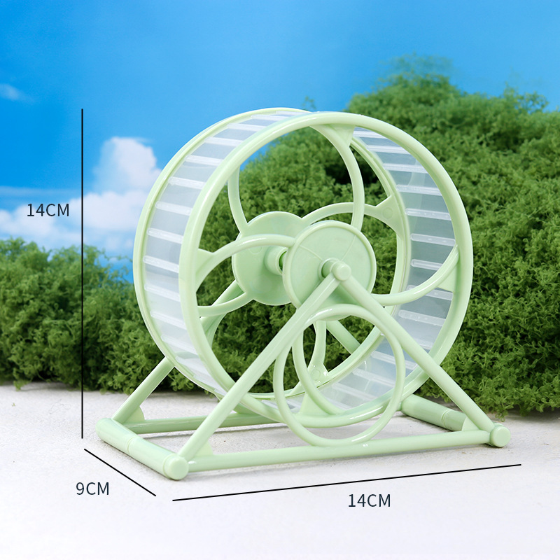 仓鼠静音跑轮跑球滚轮金丝熊运动轮不卡脚支架大号跑步机仓鼠玩具