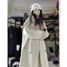 羊羔毛棉衣外套女2022冬季新款皮毛一体棉服感中长款韩系棉袄