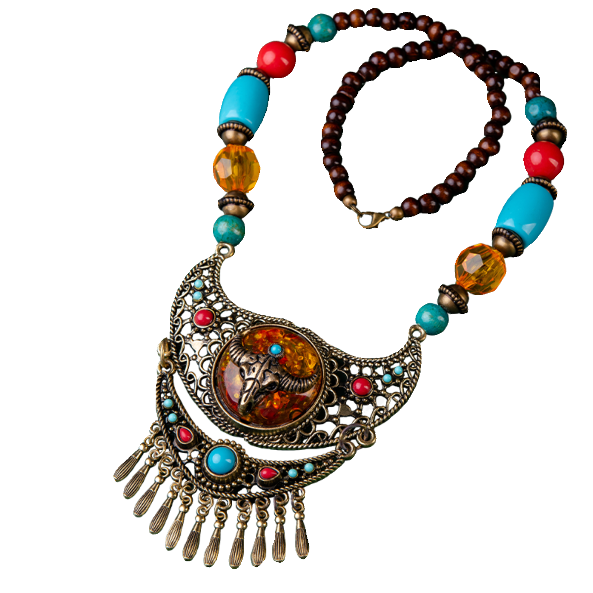 异域风情复古蒙古族藏族写真摄影服饰发饰项链头饰艺考额头链