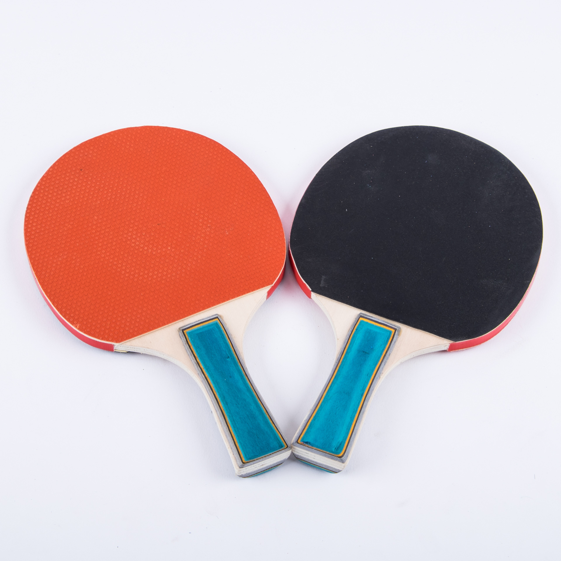 迪卡克 实木乒乓球拍两支装 带网架和乒乓球-阿里巴巴