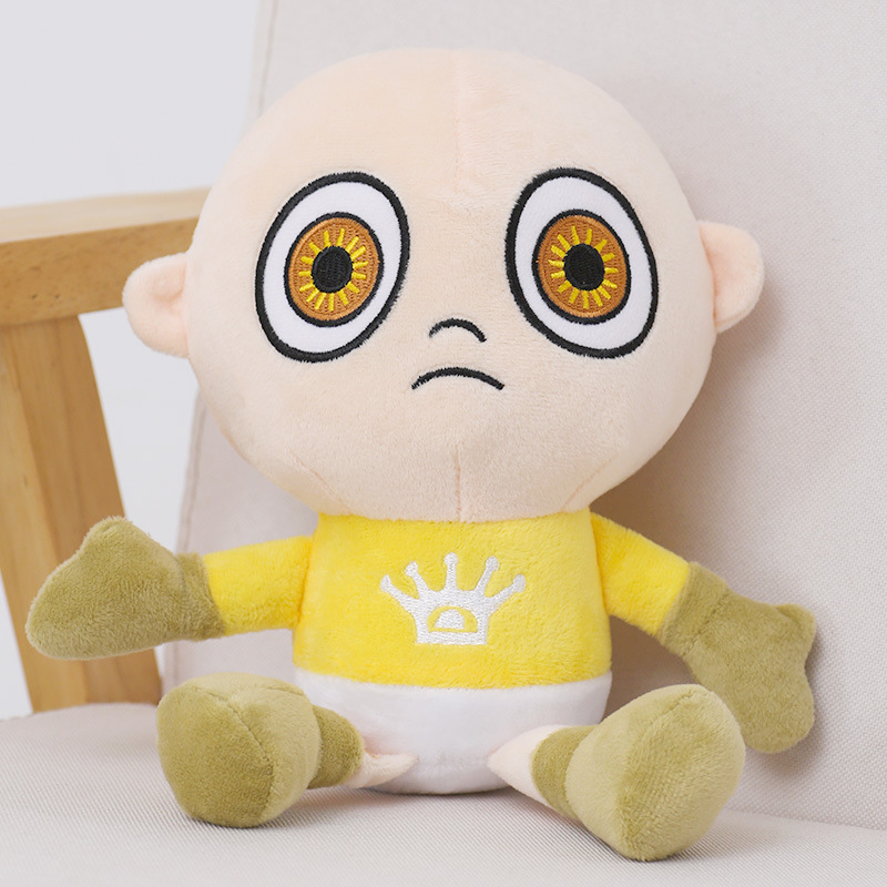 黄衣宝宝毛绒玩具卡通婴儿布娃娃the baby in yellow游戏周边公仔