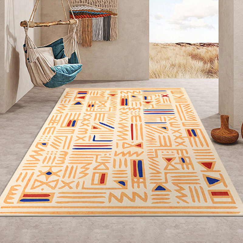 Cross-Border Moroccan Style Carpet Geometric Living Room Full Carpet Sofa Coffee Table Cushion Bedroom Carpet Wholesale Spot