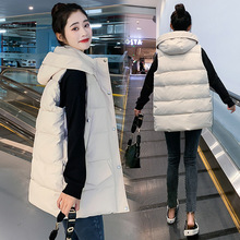实拍2022冬季韩版学生马甲女外穿羽绒棉服时尚宽松女士马夹外套