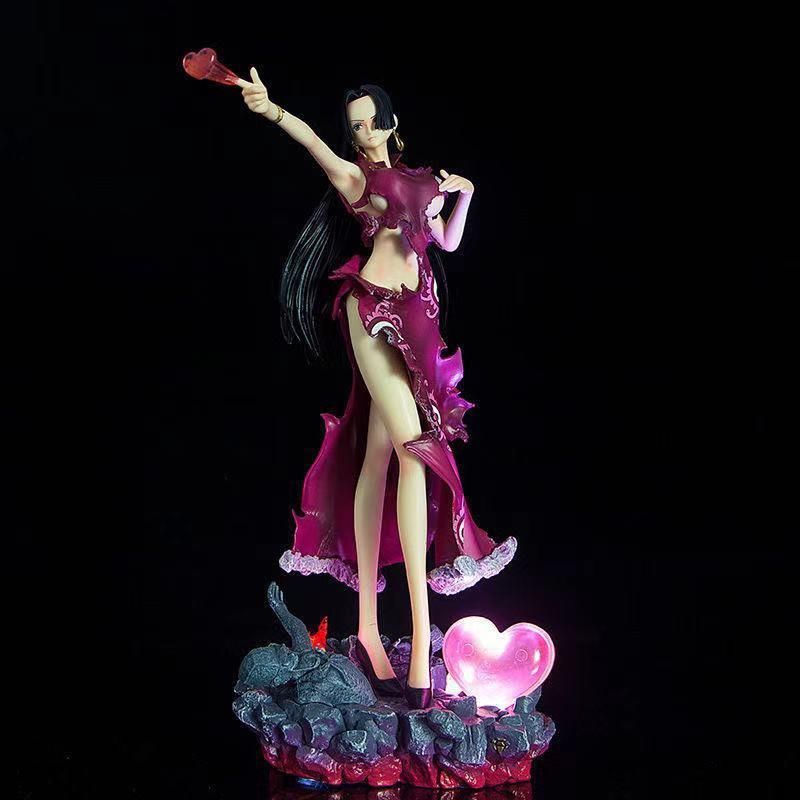 海贼王 gk大型 蛇姬 爆衣女帝 汉库克手办模型摆件可发光雕像盒装