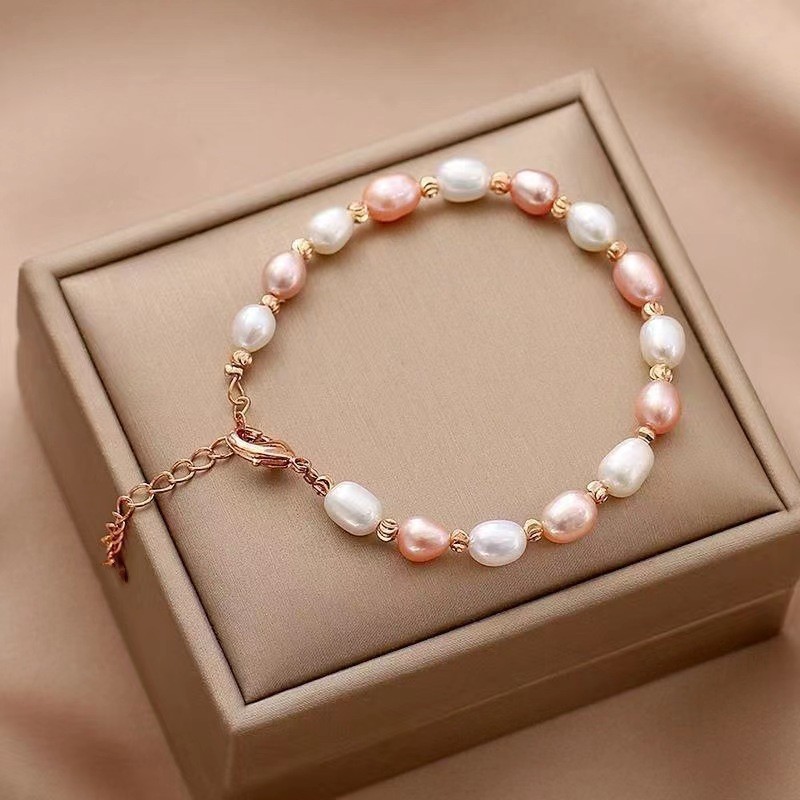 French Style Vintage Pearl Bracelet Women's Light Luxury Socialite Elegant High-Grade Niche Design Simple All-Match Fashion Bracelet