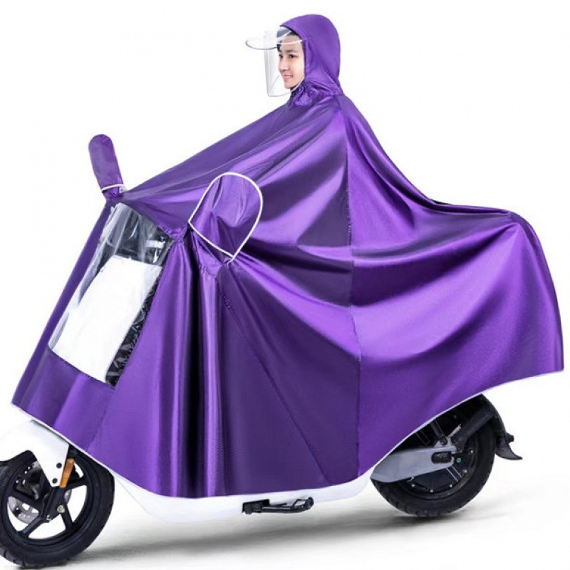 Electric Bike Raincoat Single Double Poncho Motorcycle Rain Mask plus-Sized Thickened Adult Men Women Rain Gear Wholesale