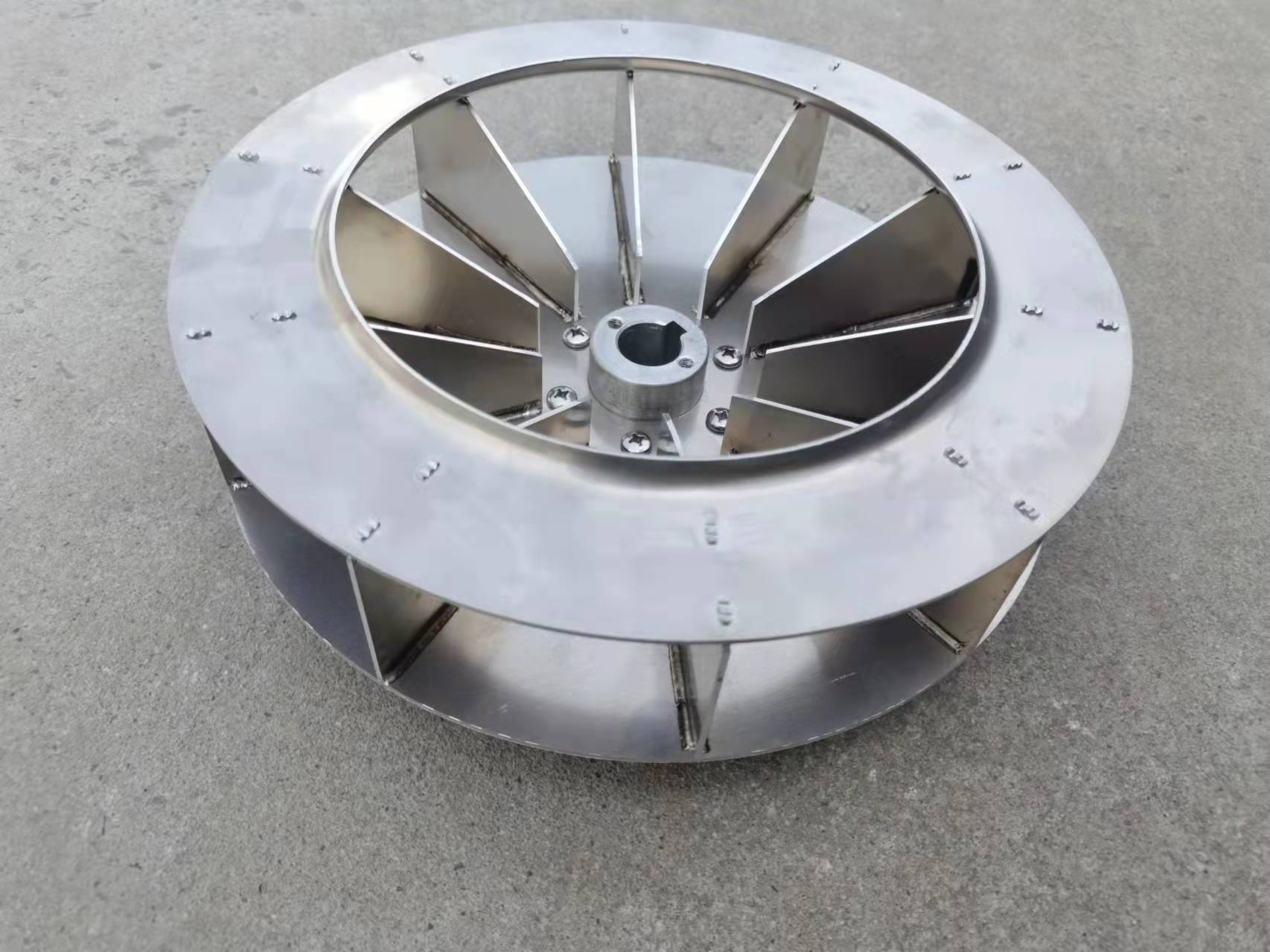 锅炉引风机yn5-47耐高温离心风机专用配件叶轮304不锈钢风叶铝轮