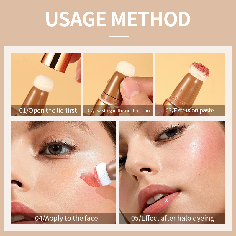 Multifunctional Makeup Pen Facial Contour Nose Shadow Highlight Shadow Repair Stick Facial Repair Blush Multi-Purpose Cross-Border