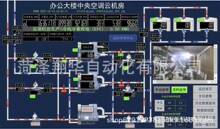 楼宇控制系统中央空调PLC自控系统 新风机组控制柜 制冷机水泵变