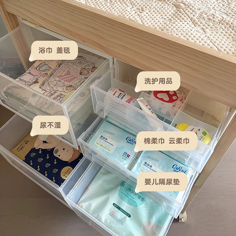 Wholesale Baby Diaper Changing Table Drawer Storage Box Socks Bath Towel Small Quilt Storage Cabinet Diaper Clothing Storage