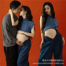 影楼孕妇装主题摄影新款孕妈咪大肚子拍照艺术照孕妇照片写真服装