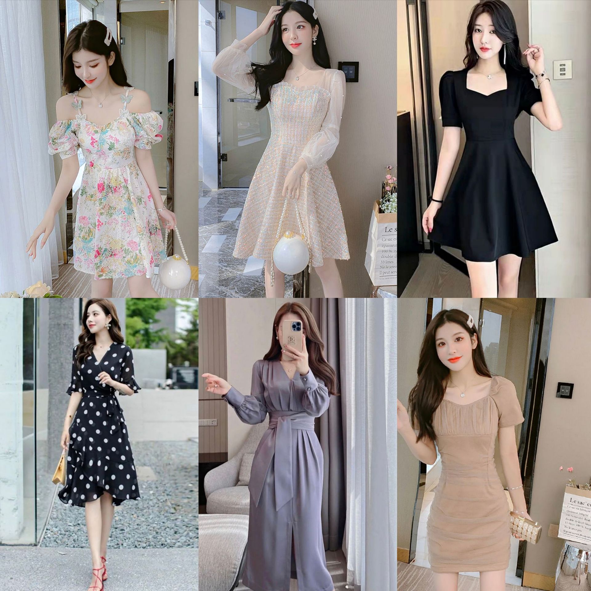 气质通勤女装2022新款连衣裙夏季短袖小众设计感气质高级衣服裙子