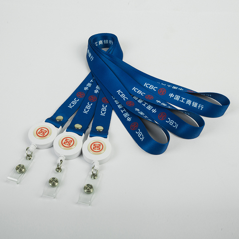 工牌挂绳工作证工卡胸牌伸缩挂绳吊牌吊绳印刷可印logo