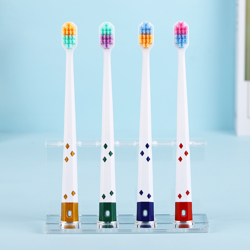 COLER Direct Sale Soft-Bristle Toothbrush Adult Home Use Tooth Protection Wanmao Confinement Brush Wholesale Couple Toothbrush Independent Packaging