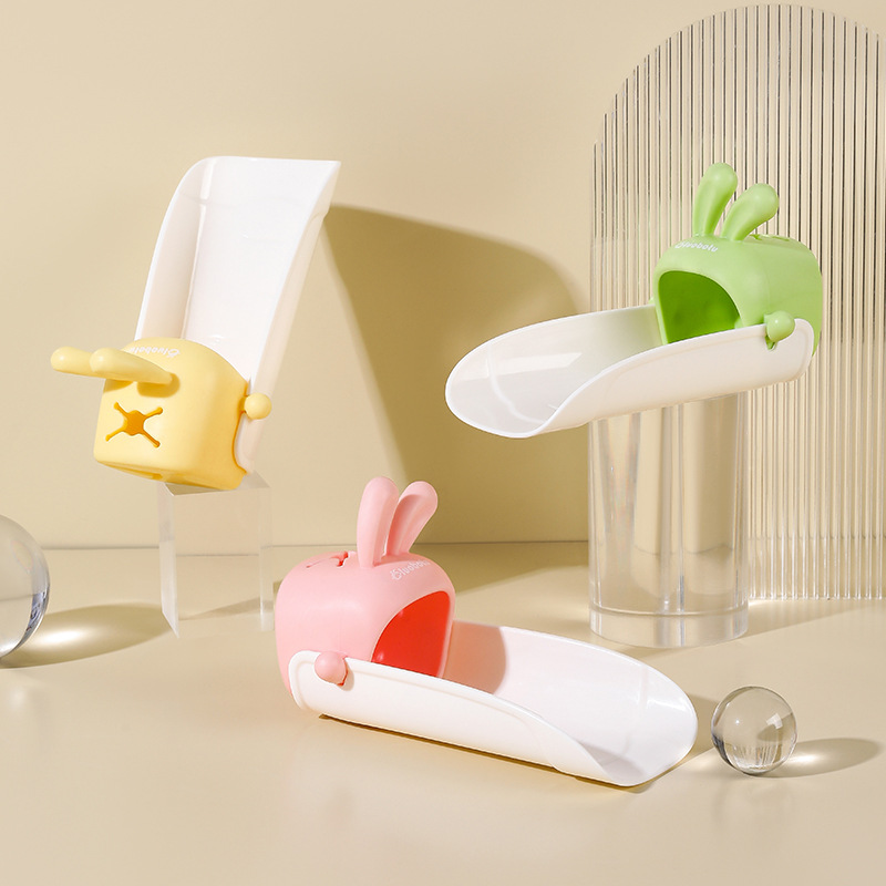 Cartoon Children's Rabbit Faucet Sprinkler Splash-Proof Water Artifact Bathroom Kitchen Faucet Cute Rabbit