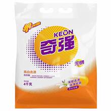 Keon/奇强亮白洁净洗衣粉4kg*1袋家庭装 清香型洗衣粉厂家直销