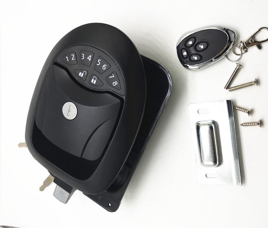 房车锁汽车电子密码锁遥控防盗锁游艇商务车改装rv电子密码锁平面