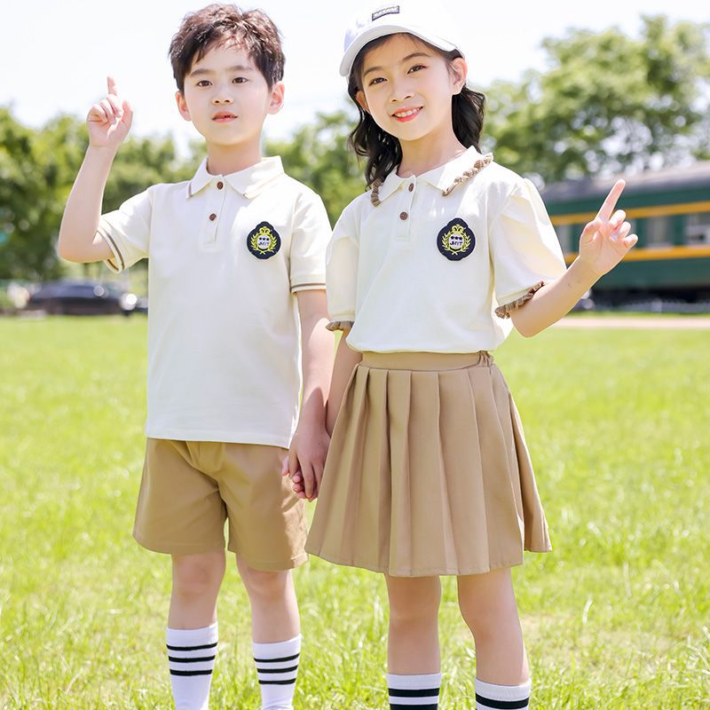 幼儿园园服夏装小学生班服夏季短袖儿童校服园服夏季短袖夏季套装