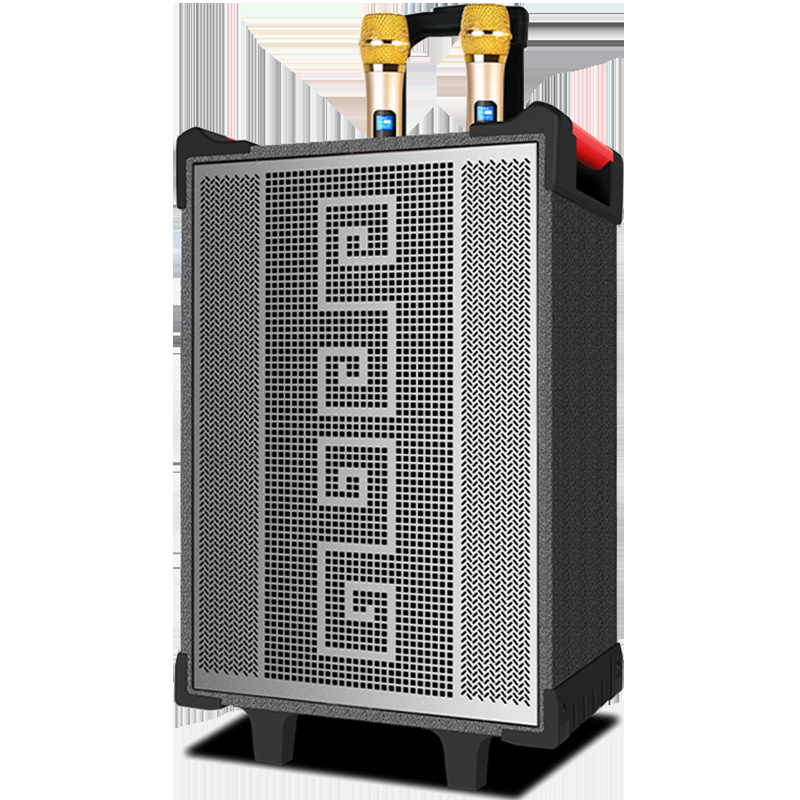 先科网红直播音响声卡音箱 一体机12寸三分频户外拉杆广场舞音响