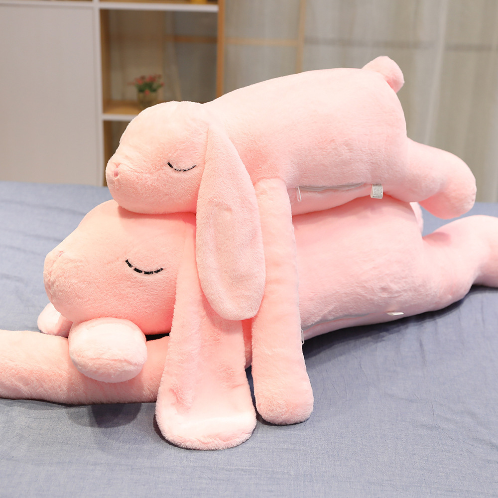 卡通可爱兔子长条抱枕靠垫床头靠枕儿童床上抱着夹腿睡觉女生枕头