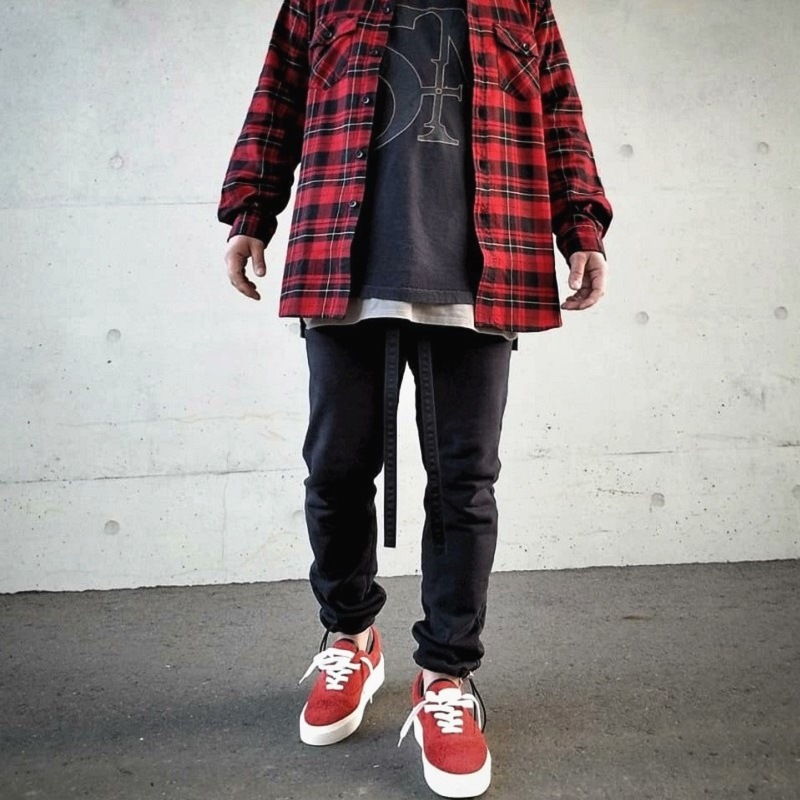 fear of god fog第六季抽绳飘带裤子高街宽松休闲束脚长裤卫裤男