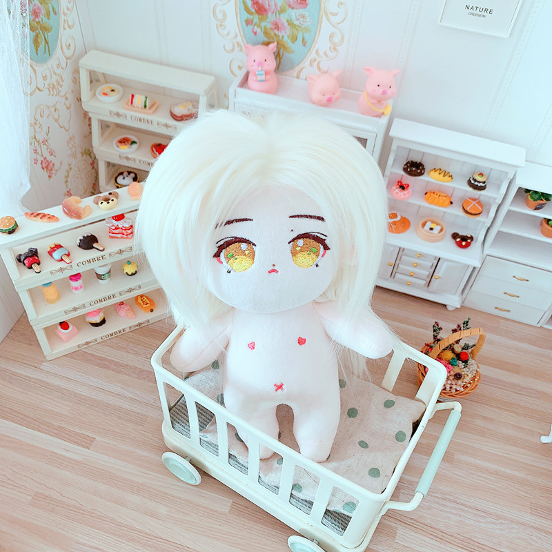 Fried Fur Star Doll Cotton Baby Doll 20cm Skeleton Doll Clothes Suit Xiao Zhan Cai Xukun 20cm Naked Doll