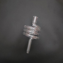 现货冰滴咖啡螺旋冷凝管配件高硼硅玻璃冷却管透明玻璃管异形管