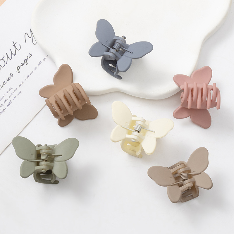 5cm彩色蝴蝶小抓夹 侧边刘海公主头饰 跨境外贸半扎抓夹发夹子