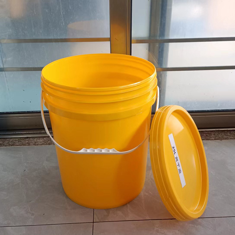 郑州四川25l单边盖易堆叠塑料桶山东临沂25升kg塑料桶美式机油桶