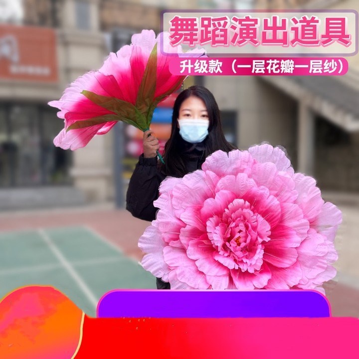 舞蹈手拿花