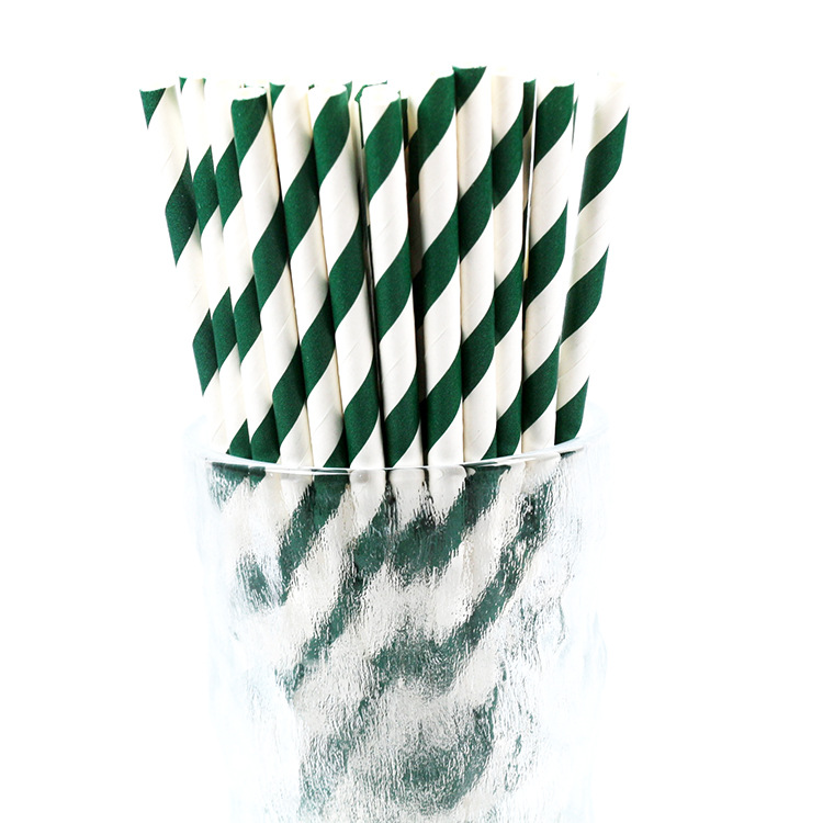 Paper Sucker Stripe Eco Paper Disposable Straws Paper Straws Biodegradable Paper Straws