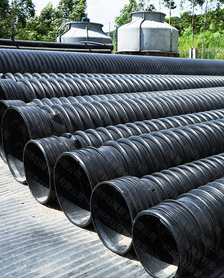 全塑加筋聚乙烯(pe)螺旋波纹管 全塑缠绕管 hdpe全塑缠绕管