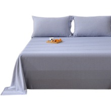 高品质纯棉提花老粗布床单单件新疆棉加厚被单三件套纯色四季款