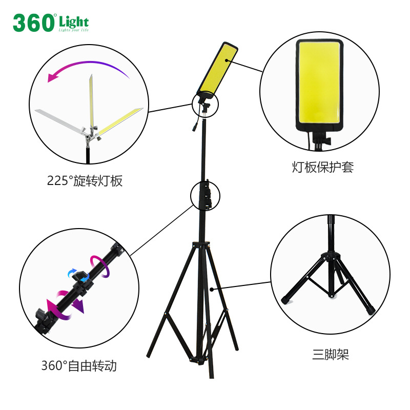 360light Hot Sale Outdoor Led Tripod Camping Lamp Desert Lamp Led Outdoor Camping Lighting Bracket Lamp