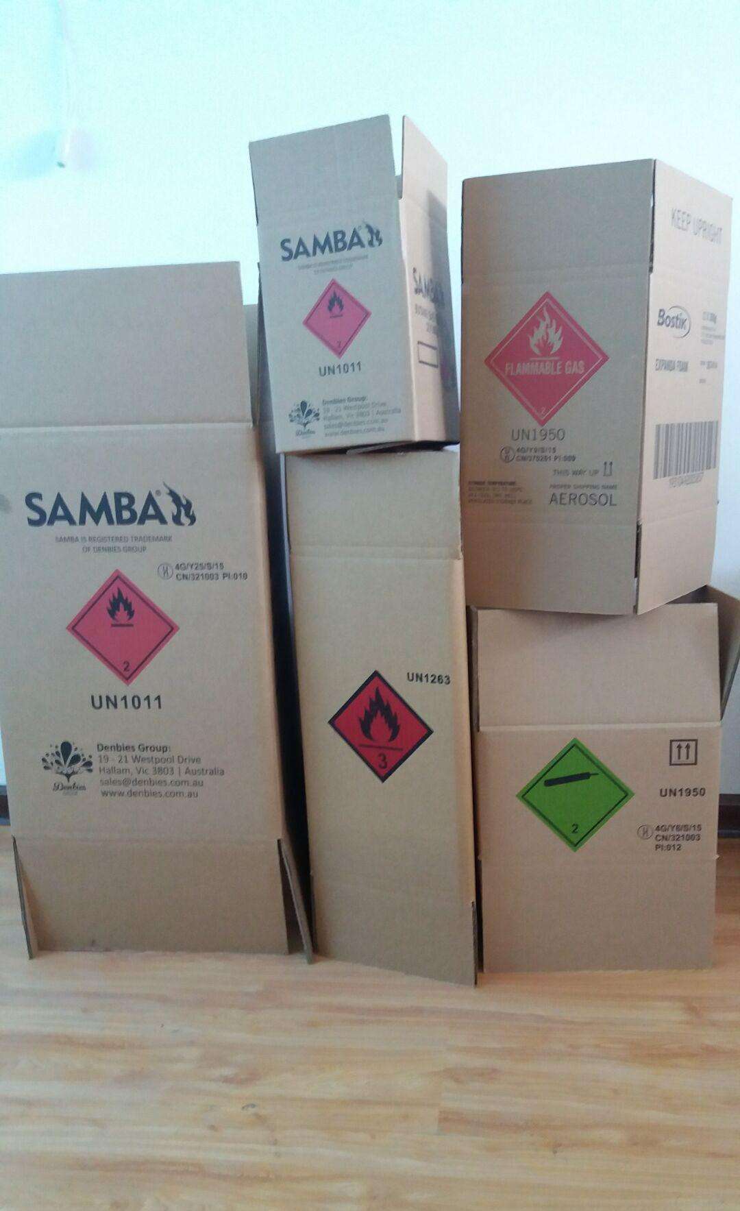 工厂定制危险品出口包装箱,化学品出口纸箱,提供商检单危包证.