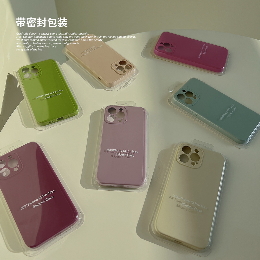 Liquid Silicone 14pro Max for Iphone14 Phone Case Apple 13 Solid Color 12/11 Advanced 14pl