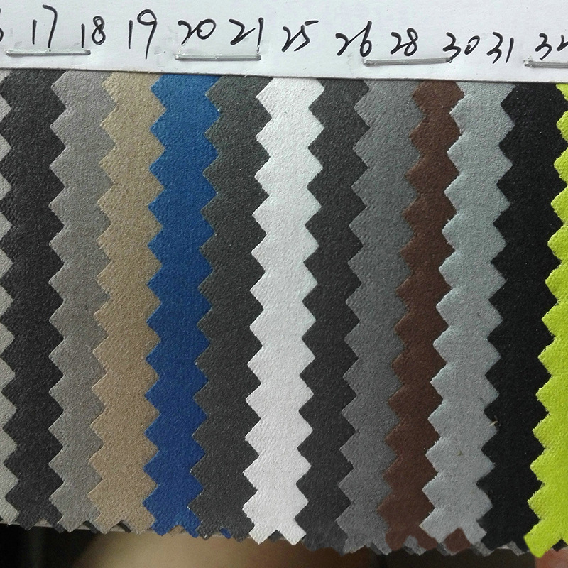 仿超纤pu皮革绒面棉布现货聚氨脂 pu面料手机套鞋革汽车装饰垫仿