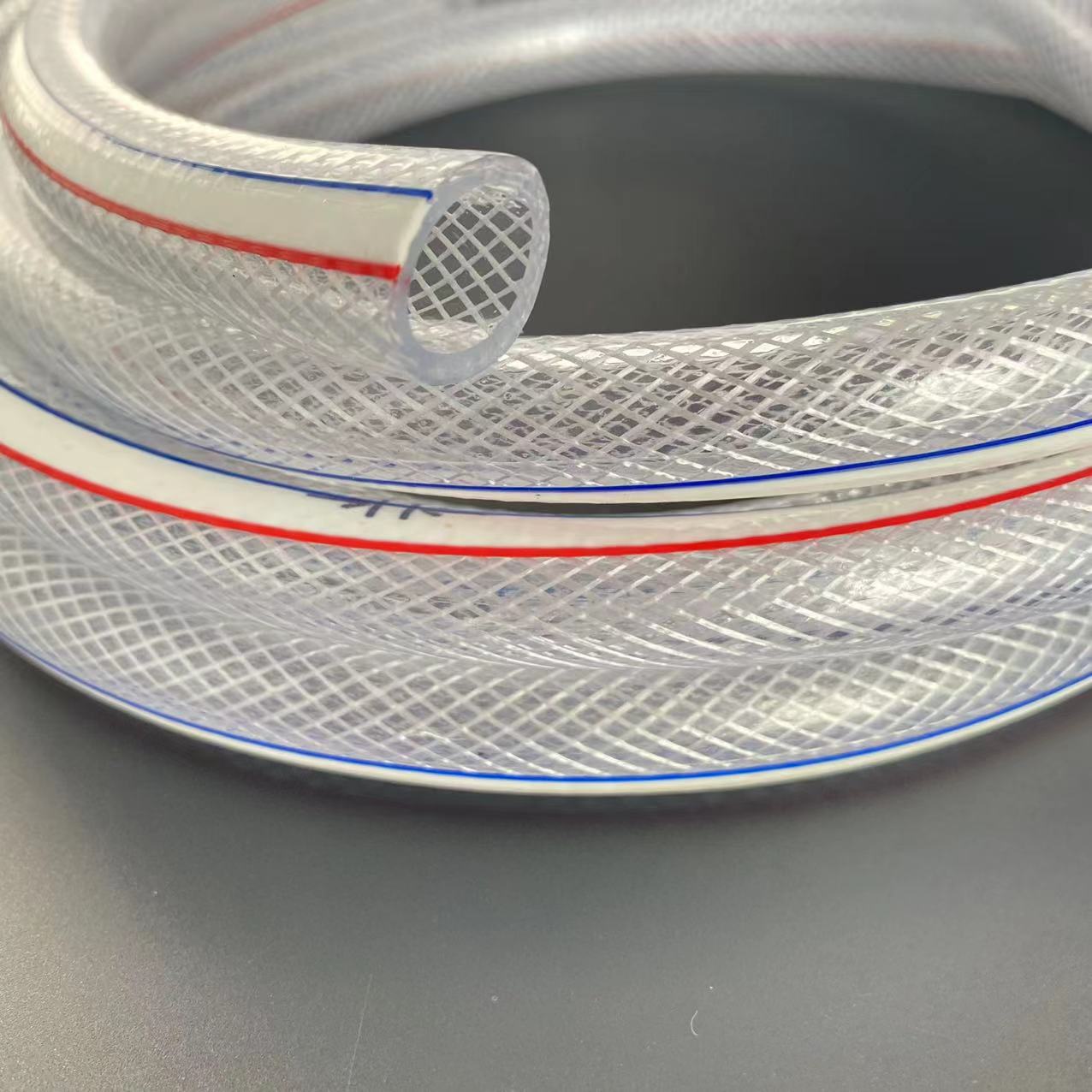 厂家pvc纤维网纹管透明管线管蛇皮管水管花园管防冻纤维增强管