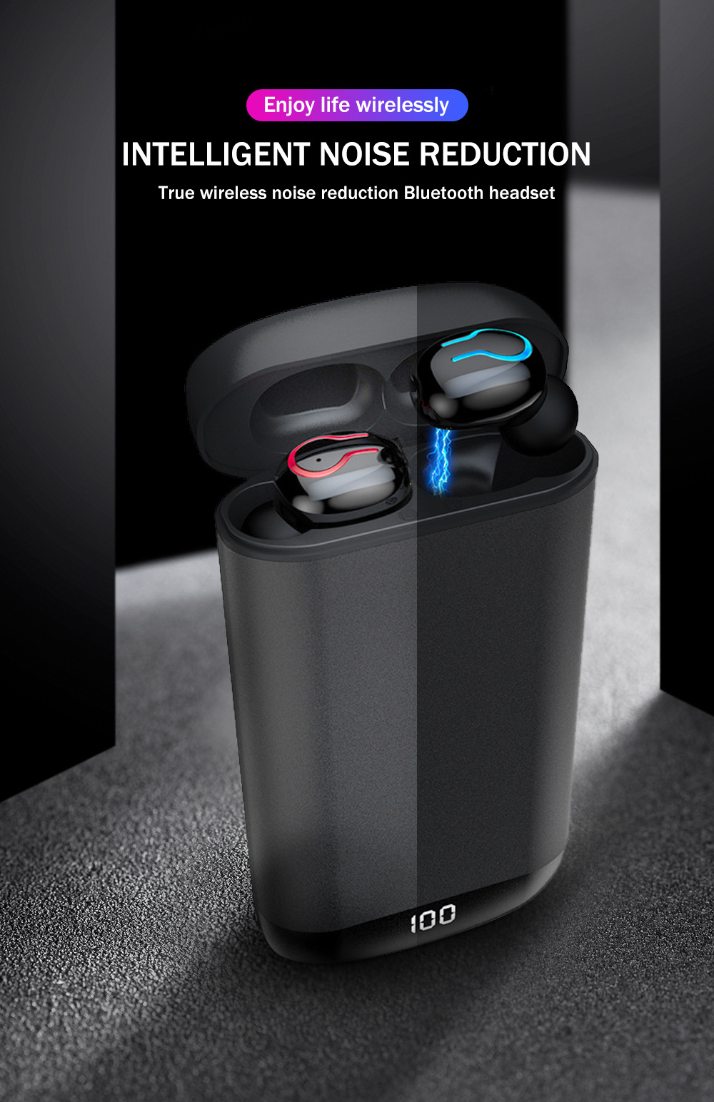 一件代发q66tws私模蓝牙耳机51移动电源耳机亚马逊日本站乐天