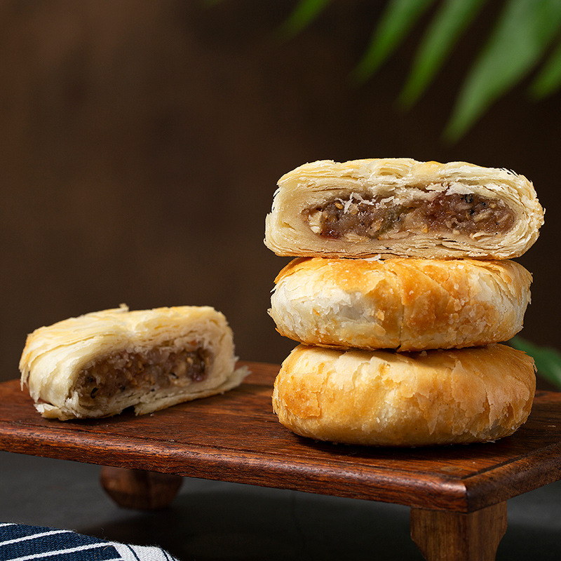 苏式酥皮月饼散装多口味组合老式百果椒盐玫瑰五仁豆沙月饼