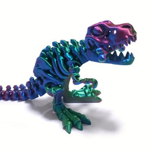 3D打印一体式颅骨霸王龙关节可以自由活动大嘴恐龙手办模型