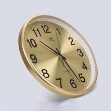 LW96简欧式钟表挂钟客厅时钟中式静音时尚家用石英钟表挂墙