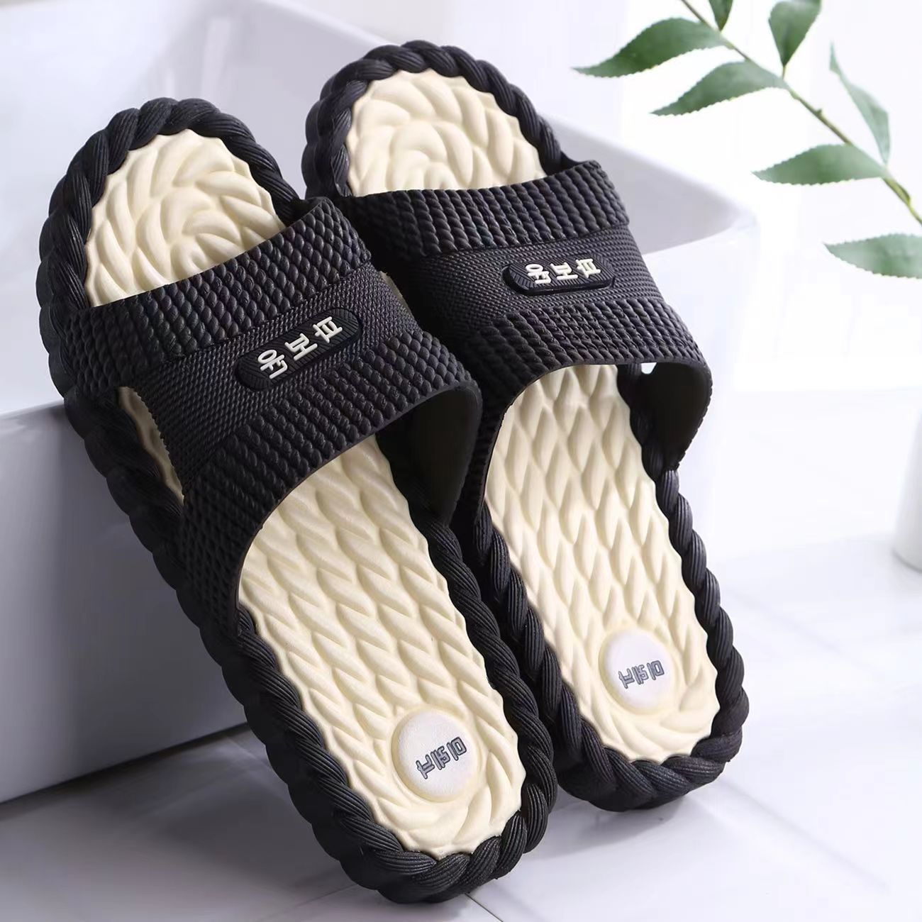 [Deodorant Soft Non-Slip] Slippers Women's Summer Household Bathroom Bath Indoor Slippers Women's Outdoor Wear