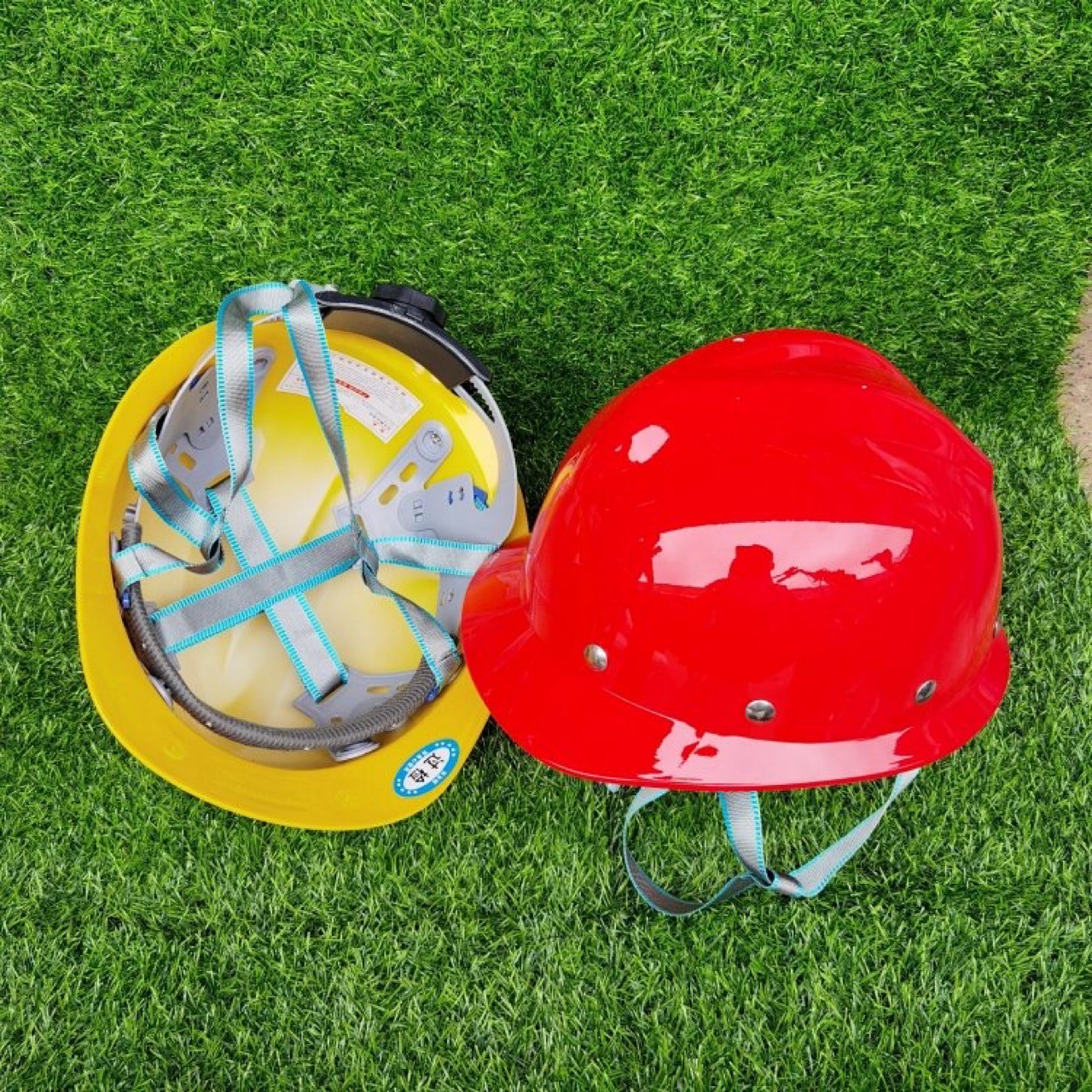 成都安全帽abs透气建筑透气施工安全头盔工地劳保工人用品印字