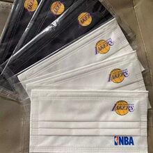 NBA湖人队口罩高颜值正规詹姆斯科比库里杜兰特创意篮球LOGO球队