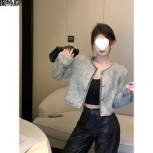 法式小香风气质毛呢短外套女秋季2024新款宽松短款设计感外搭上图