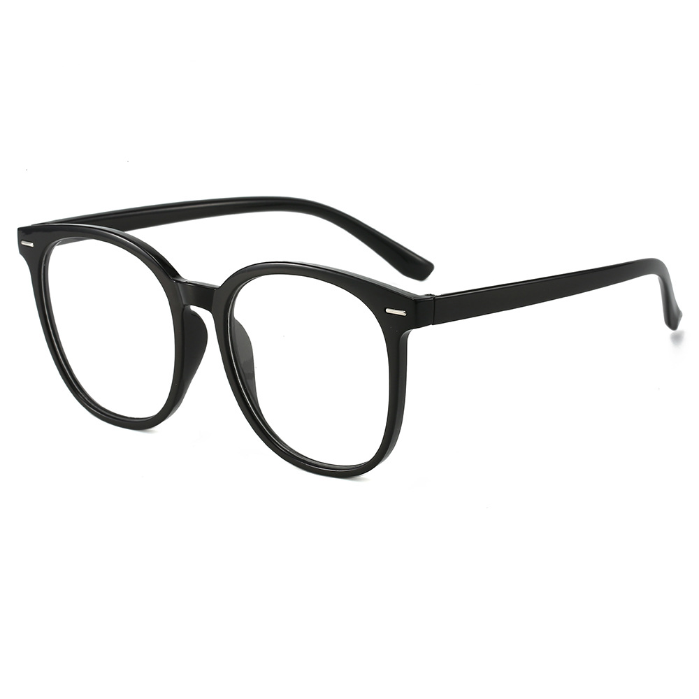 Large Frame Glasses Plain Beauty Artifact Women Can Match Myopia Plain Glasses Frame Square round Face Slimming Anti-Blue Light